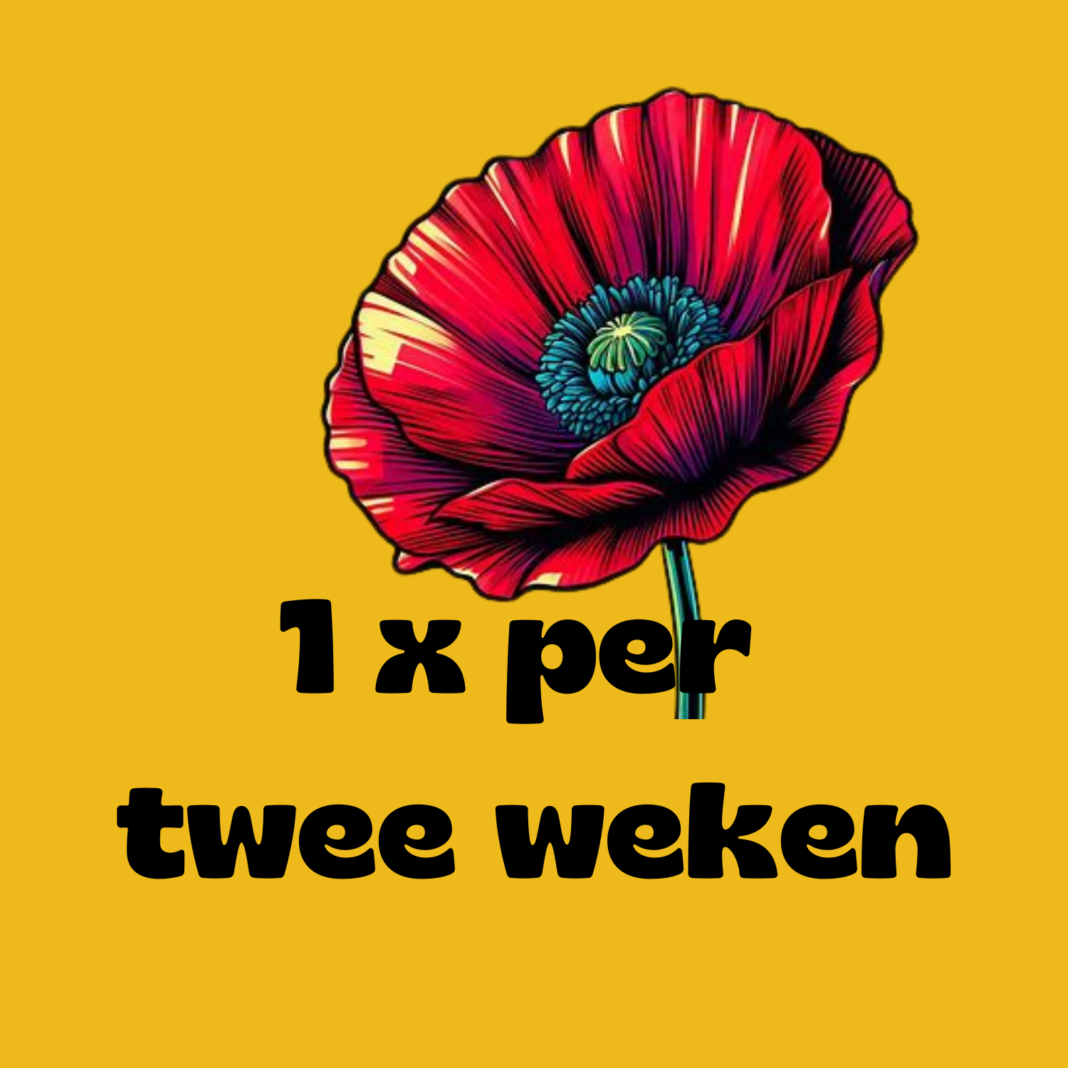 1 x per twee weken bloemen